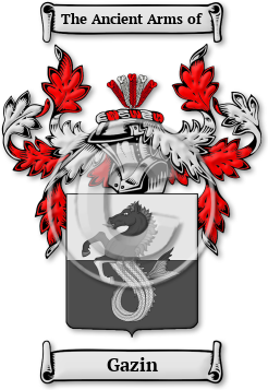 Gazin Family Crest Download (jpg) Legacy Series - 150 DPI