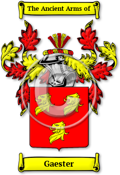 Gaester Family Crest Download (jpg) Legacy Series - 150 DPI