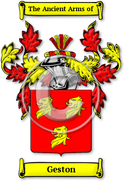 Geston Family Crest Download (jpg) Legacy Series - 150 DPI