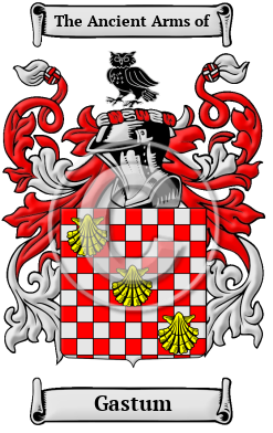 Gastum Family Crest Download (JPG) Heritage Series - 300 DPI