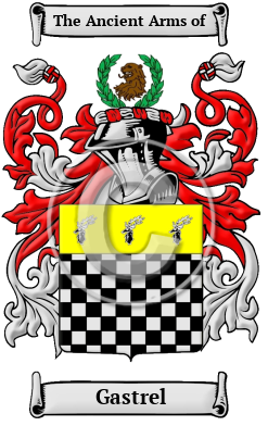 Gastrel Family Crest/Coat of Arms