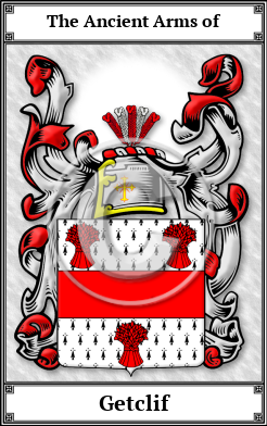 Getclif Family Crest Download (JPG)  Book Plated - 150 DPI