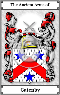 Gatenby Family Crest Download (JPG) Book Plated - 600 DPI