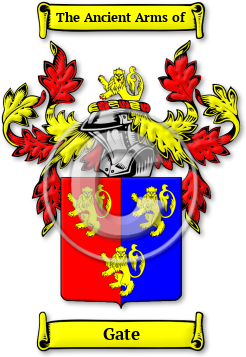 Gate Family Crest Download (jpg) Legacy Series - 150 DPI