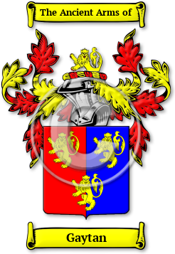 Gaytan Family Crest Download (jpg) Legacy Series - 150 DPI