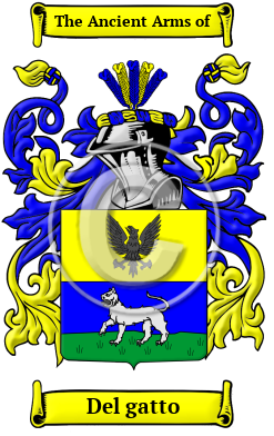 Del gatto Family Crest/Coat of Arms