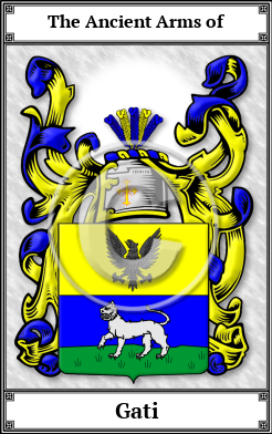Gati Family Crest Download (JPG)  Book Plated - 150 DPI