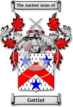 Gattint Family Crest Download (jpg) Legacy Series - 150 DPI