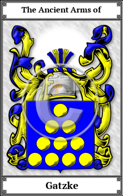 Gatzke Family Crest Download (JPG)  Book Plated - 150 DPI