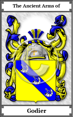 Godier Family Crest Download (JPG)  Book Plated - 150 DPI
