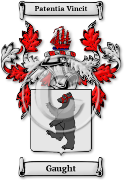 Gaught Family Crest Download (jpg) Legacy Series - 150 DPI