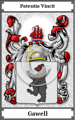 Gawell Family Crest Download (JPG) Book Plated - 600 DPI