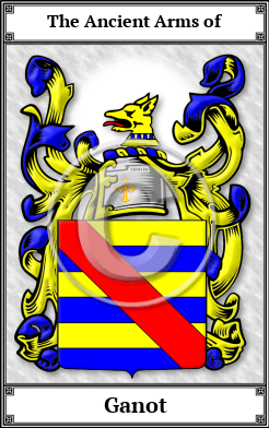 Ganot Family Crest Download (JPG)  Book Plated - 150 DPI