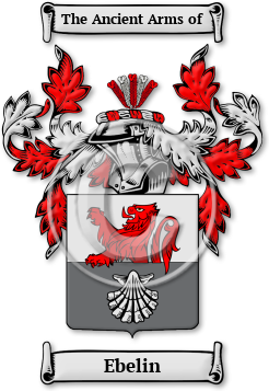 Ebelin Family Crest Download (jpg) Legacy Series - 150 DPI