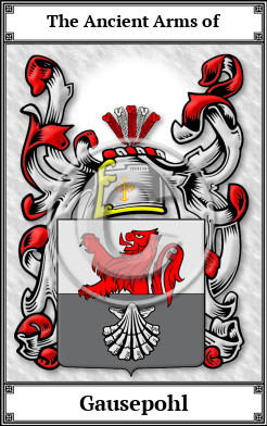 Gausepohl Family Crest Download (JPG)  Book Plated - 150 DPI