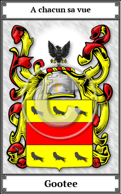 Gootee Family Crest Download (JPG)  Book Plated - 150 DPI