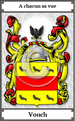 Vouch Family Crest Download (JPG)  Book Plated - 150 DPI