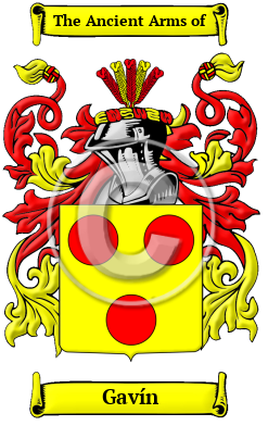 Gavín Family Crest Download (JPG) Heritage Series - 300 DPI