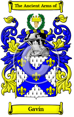 Gavín Family Crest Download (JPG) Heritage Series - 300 DPI