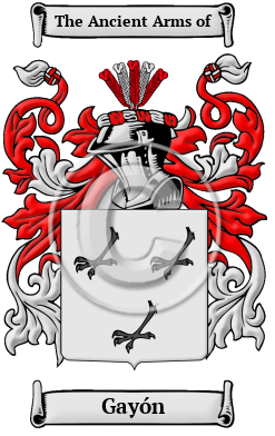 Gayón Family Crest/Coat of Arms