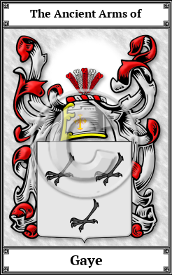 Gaye Family Crest Download (JPG) Book Plated - 600 DPI