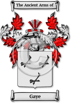 Gaye Family Crest Download (JPG) Legacy Series - 600 DPI
