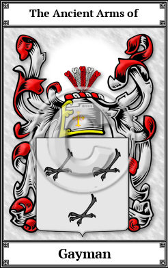 Gayman Family Crest Download (JPG)  Book Plated - 150 DPI