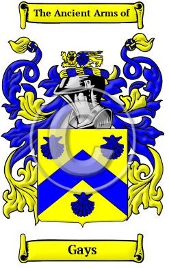 Gays Family Crest Download (JPG) Heritage Series - 600 DPI