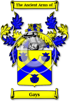 Gays Family Crest Download (jpg) Legacy Series - 150 DPI