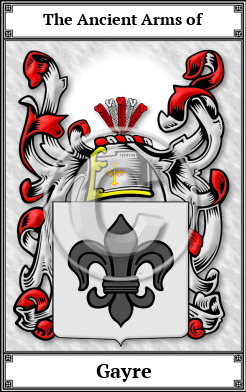 Gayre Family Crest Download (JPG)  Book Plated - 150 DPI