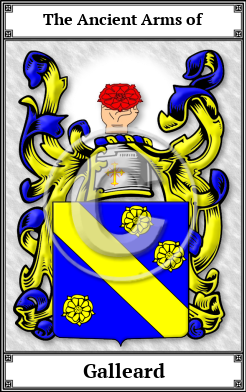 Galleard Family Crest Download (JPG)  Book Plated - 150 DPI