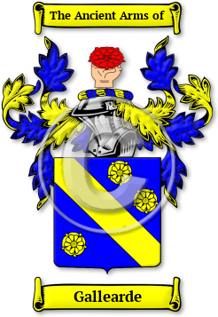 Gallearde Family Crest Download (jpg) Legacy Series - 150 DPI