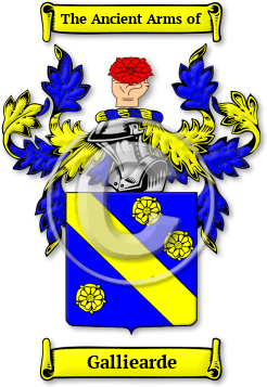 Galliearde Family Crest Download (jpg) Legacy Series - 150 DPI