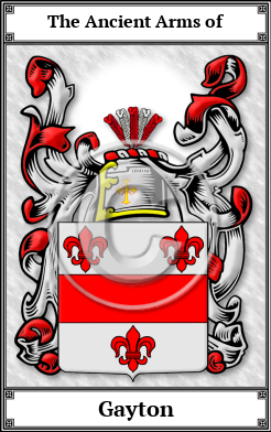 Gayton Family Crest Download (JPG)  Book Plated - 150 DPI