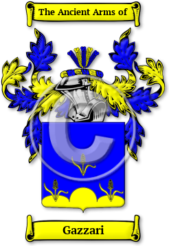 Gazzari Family Crest Download (JPG) Legacy Series - 600 DPI