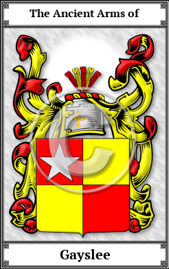 Gayslee Family Crest Download (JPG)  Book Plated - 150 DPI