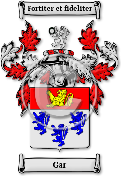 Gar Family Crest Download (jpg) Legacy Series - 150 DPI