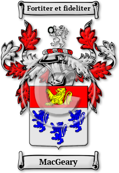 MacGeary Family Crest Download (jpg) Legacy Series - 150 DPI