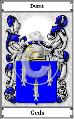 Geds Family Crest Download (JPG) Book Plated - 300 DPI