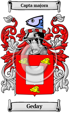 Geday Family Crest/Coat of Arms