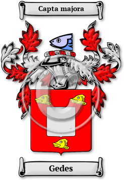 Gedes Family Crest Download (JPG) Legacy Series - 600 DPI