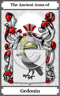 Gedouin Family Crest Download (JPG)  Book Plated - 150 DPI