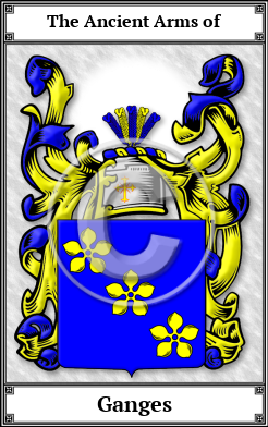 Ganges Family Crest Download (JPG) Book Plated - 600 DPI
