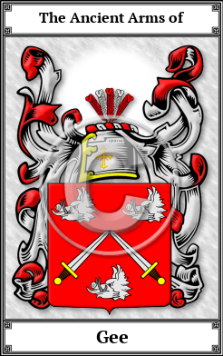Gee Family Crest Download (JPG)  Book Plated - 150 DPI