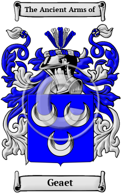 Geaet Family Crest/Coat of Arms