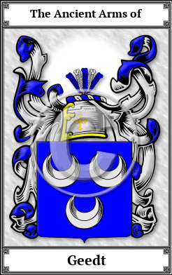 Geedt Family Crest Download (JPG) Book Plated - 600 DPI