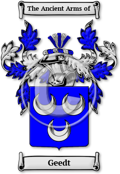 Geedt Family Crest Download (JPG) Legacy Series - 600 DPI