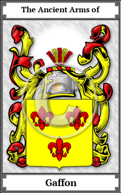 Gaffon Family Crest Download (JPG)  Book Plated - 150 DPI