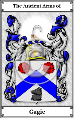 Gagie Family Crest Download (JPG) Book Plated - 600 DPI