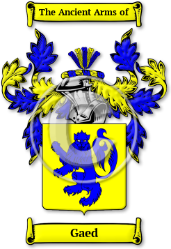 Gaed Family Crest Download (JPG) Legacy Series - 600 DPI
